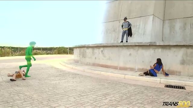 Hot threesome with posh shemale Isabella