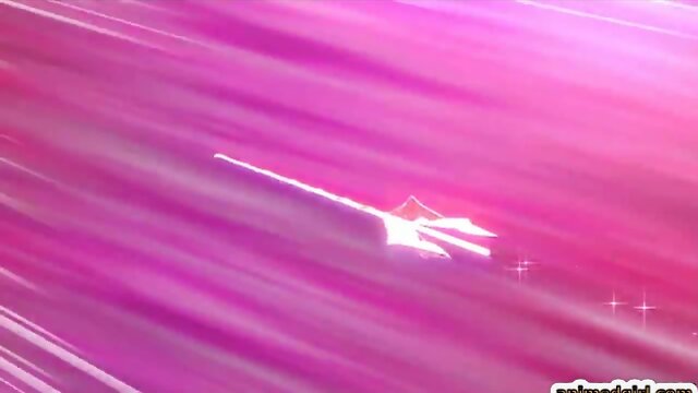 3D hentai shemale cutie self masturbating