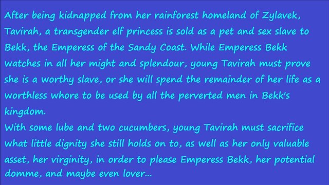 Australian Shemale Teen Deflowers herself with Cucumber