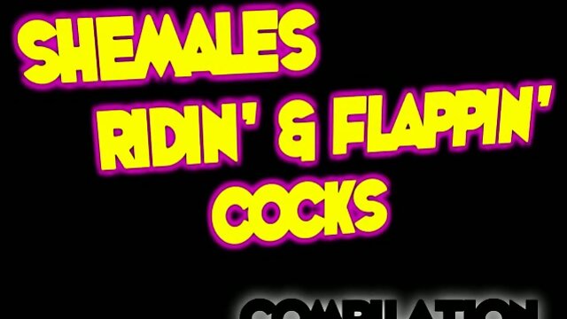 Shemales Ridin'&Flappin' Cocks Compilation