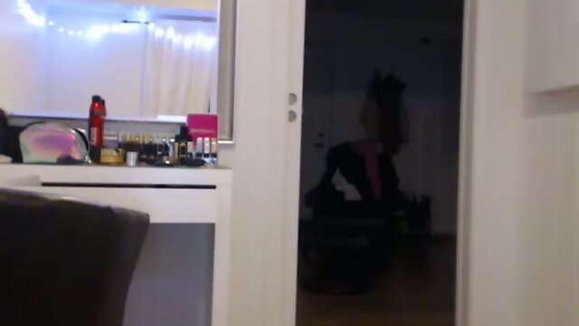 Feel the Sensation: Hot TS with a Bulging Cock Jerks and Fingers Ass