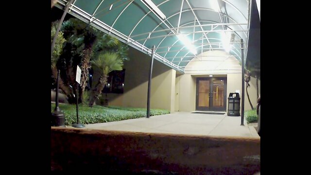 Smoking in Purple Dress and Stilettos