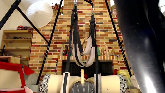 A Wild Ride: Swing Fucking a Dildo for an Incredible Thrill