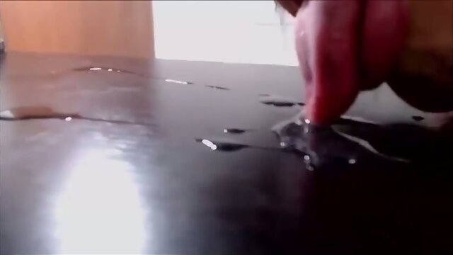 PSX licking cum off table