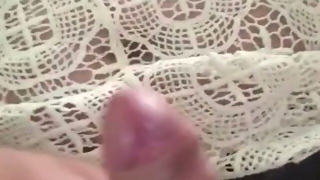 Sissy Wank`s Gooey Mess: Caught Cumming in Mother-in-Law`s Panties