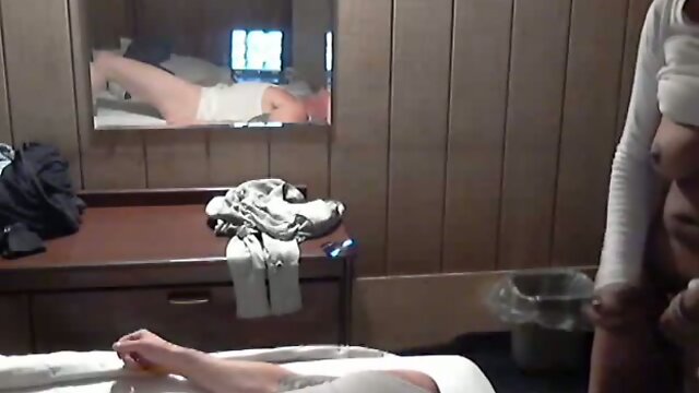 Ebony Shemale gives white guy facial