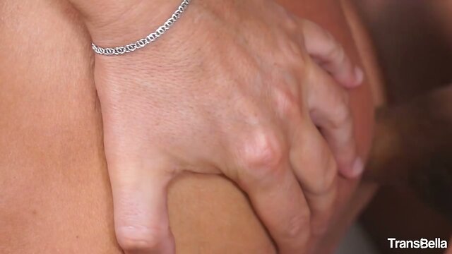 TransBella - Brunette TS beauty Marcella Italy fucks a man