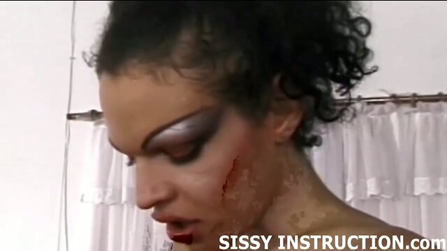 A Little Sissy Slut for Big Black Latin Cock: Hard Pounding & Dumping