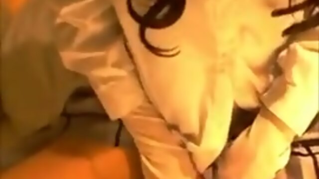 Hot teen japanese ladyboy cums on panties