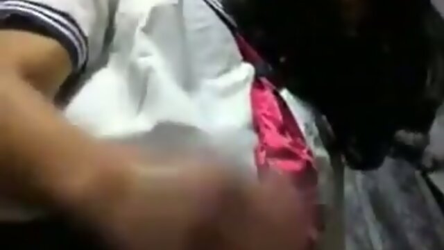Teen asian schoolgirl jerks and cums