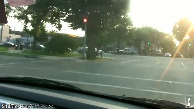 Hot Redhead Black T-Girl Strips & Wanks Thick Dick On Camera!