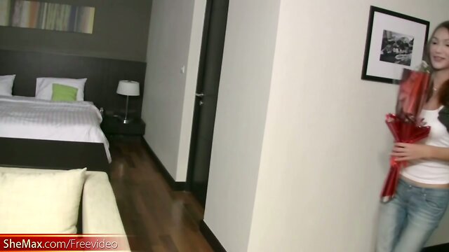 A Horny Teen Ladyboy`s Indecent Proposal: Striptease, Big Tits & More!