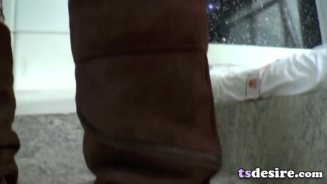 Big Assed Tgirl Julie T Gets Herself Off