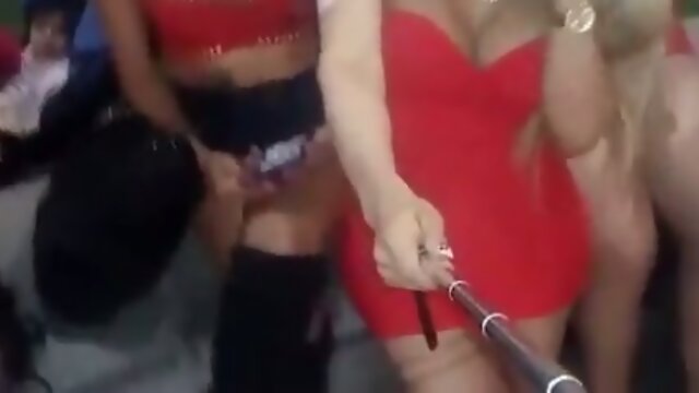 She-male Team Shakes Up the Party with Amazing Dance Moves!