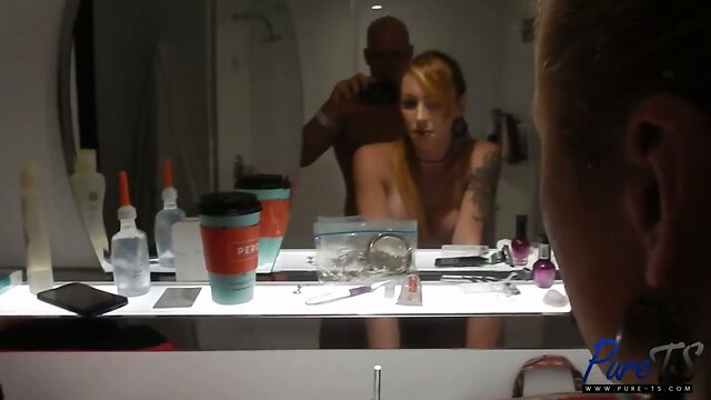 Trixxey Skye gets her ass warmed up before the scene starts