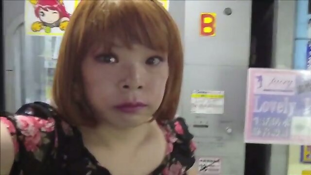 Miss Mayu show her tucked pussy in public toilets