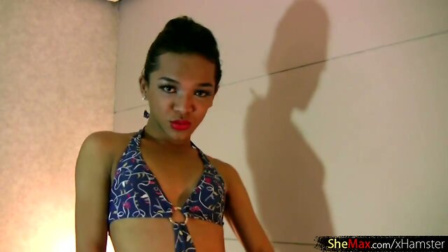 Sweet & Kinky Ladyboy Francine Fingers Her Hairy Asshole!