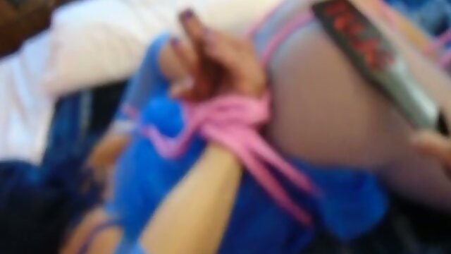 Sissy bondage spanking