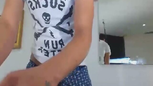 Ebony Tranny Gets Fucked From Behind By Hot Dude