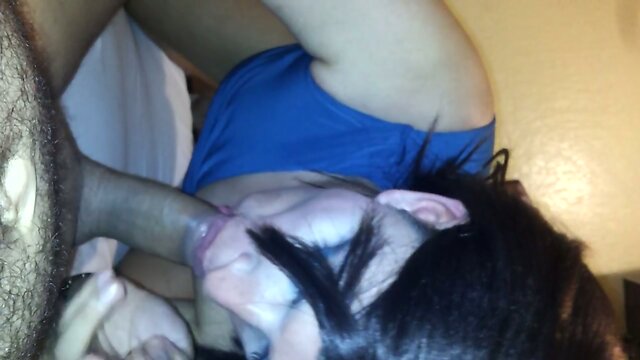 Chubby Crossdresser Blowjob 3 + Cum Swallow