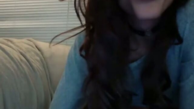 Katie cums with her big cock