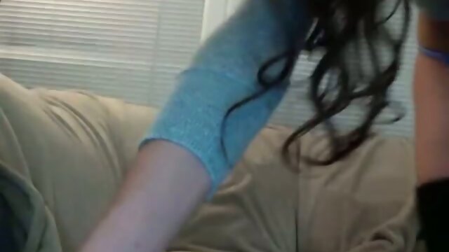 Katie cums with her big cock