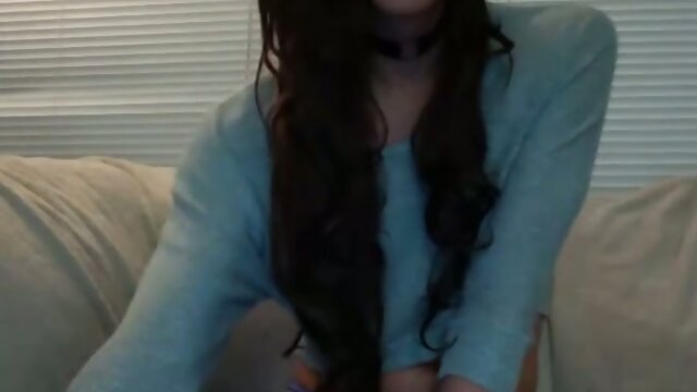 Katie cums with her big cock