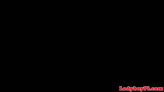 Schoolgirl piladyboy playing with her cock