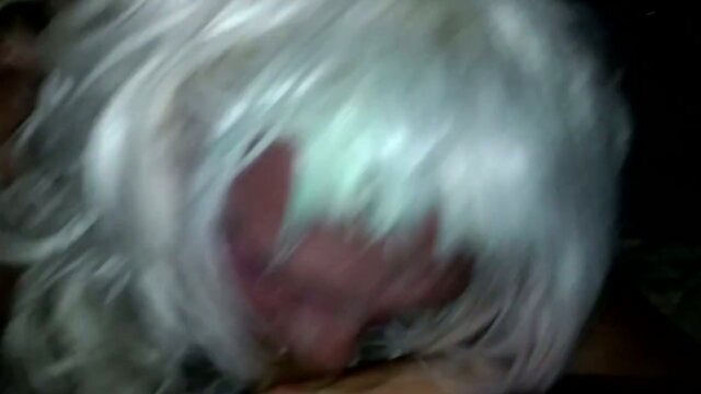 sloppy crossdressing blowjob