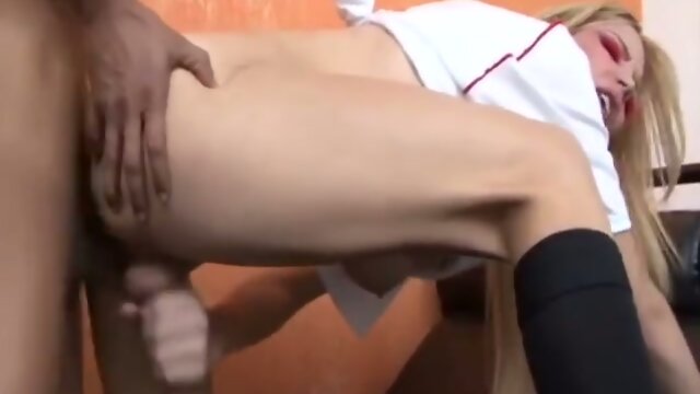 Blonde Digs Black Cocks