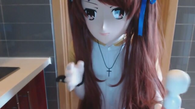 kigurumi vibrator masturbate