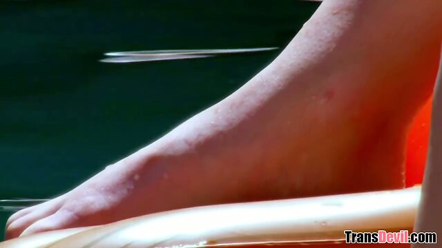 Redhead Aspen Brooks takes black cock