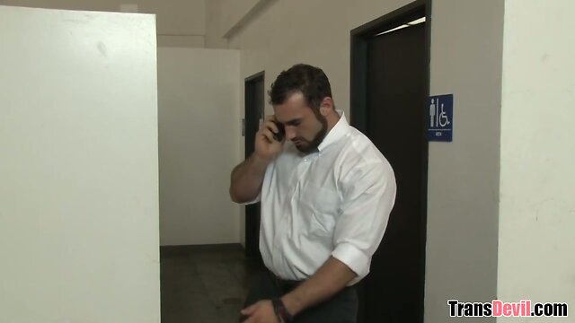 Tricking a gay man sucking your cock