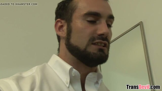 Tricking a gay man sucking your cock