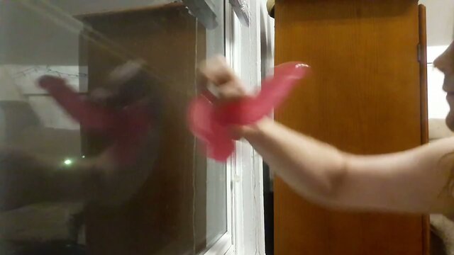 Sissy Piss Slut Rachel sucks her dildo for all to see!