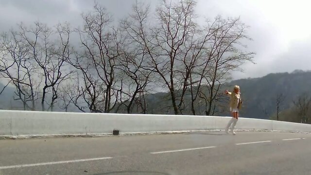 Hot Babe`s Sultry Striptease in Thigh-High Boots