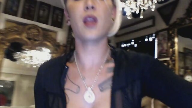 Hottest Big Tits Blonde Plays Her Huge Cock