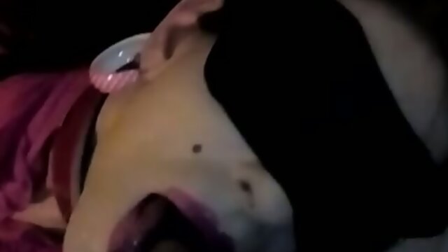 Amateur Shemale drinks piss and sucks black cock