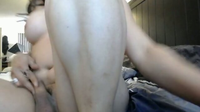 Gorgeous Tranny Plays Her Big Cock and Tits