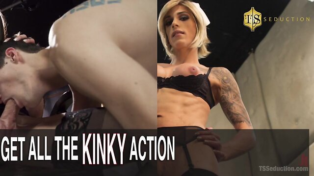 Sexy Ebony TS Homemaker Makes Jonah Her Cumslut