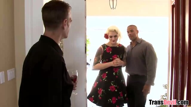 Busty Aspen Brooks on a hung guy