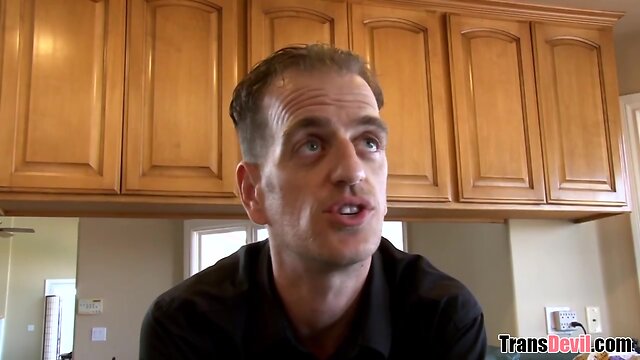 Busty Aspen Brooks on a hung guy