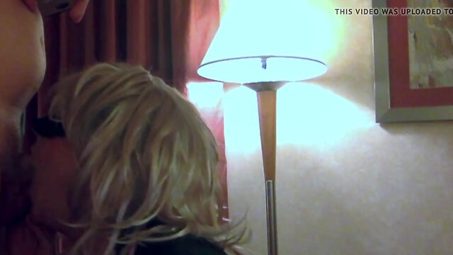 Sucking off a Hotel Visitor