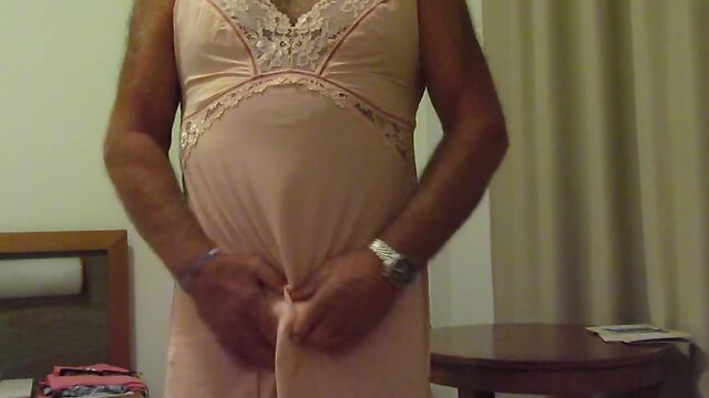 Wanking in the hotel room