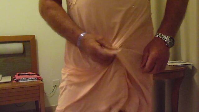 Wanking in the hotel room