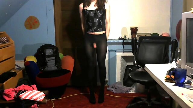 Femboy slut tight dresses whore heels p2