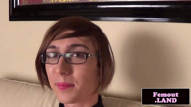 Kinky slender spex femboy wanks and toys ass