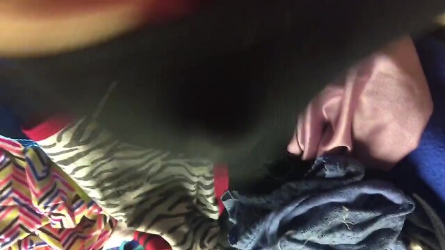 Laundry day cum sister in laws panties