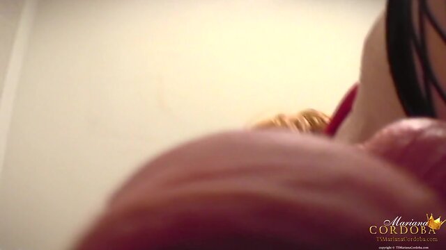 Hung Mariana Playing with her tranny cock