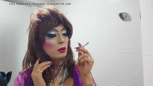 Sizzling Sissy Fetish Smoking: Shemale Sensuality!